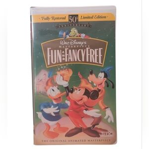 Disney's Fun and Fancy Free VHS 2 For $14